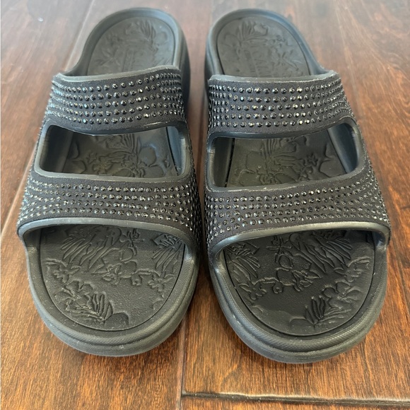 Skechers Foamies Arch Fit‎ Ascend Summer Glitz Womens 8 Sparkle Sandals - Picture 2 of 8